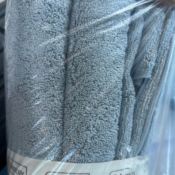 Towels 6 Pack Luxury Towel Set, 600 GSM 100% Ring Spun Cotton Highly Absorbent - Picture 5 of 5